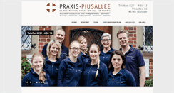 Desktop Screenshot of praxis-piusallee.de